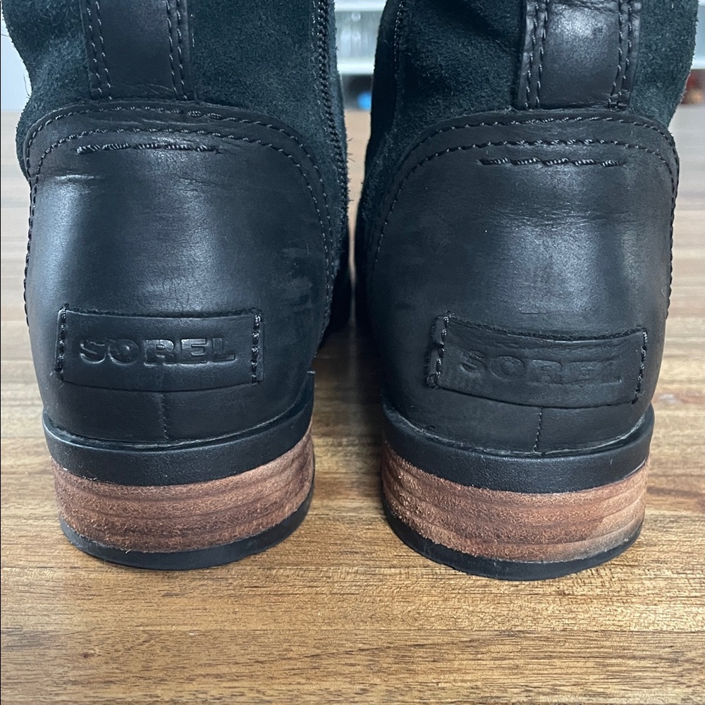 🩷Sale🩷Black Waterproof Sorel Boots - Sz 8 - Picture 7 of 12